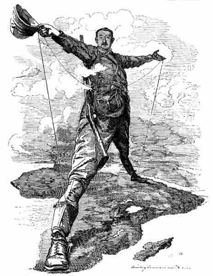 Cecil Rhodes bestrides Africa