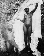 Herero woman posing naked